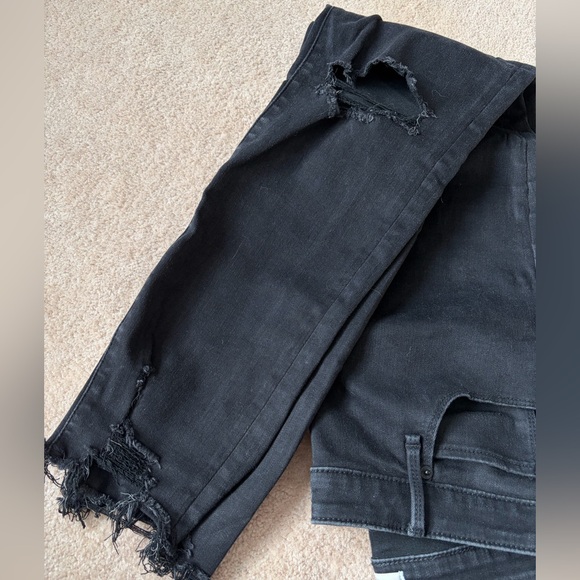 Black Distressed Jeans - Picture 5 of 5